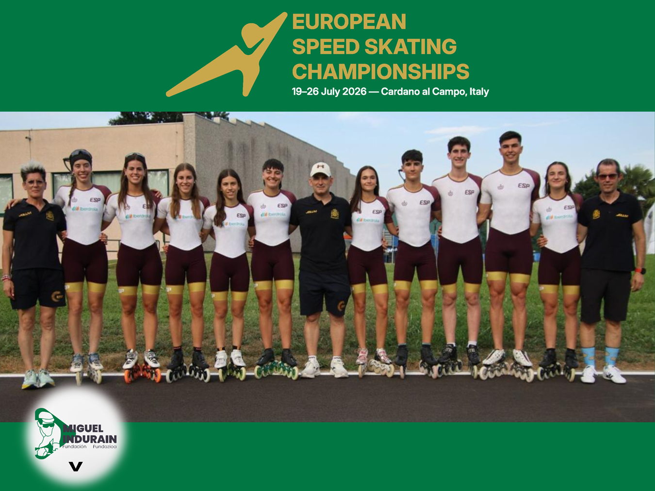 14 medallas navarras en el Campeonato de Europa de Patinaje de Velocidad